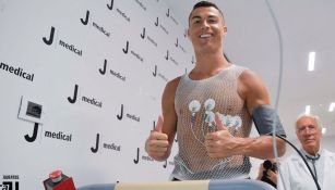 CR7 tras culminar las pruebas médicas con la Juve