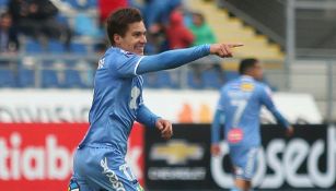 Cristian Insaurralde celebra gol con  O'Higgins 