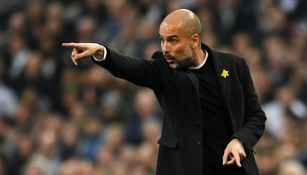 Pep Guardiola, en un juego del Manchester City 