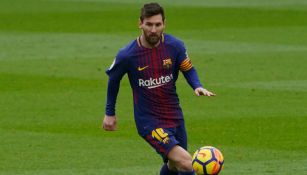 Messi, en el juego vs Celta de Vigo en la temporada 2017-18