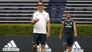 Julen Lopetegui, durante un entrenamiento con el Real Madrid