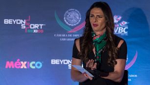 Ana Gabriela Guevara, en un evento de Beyond Sport 