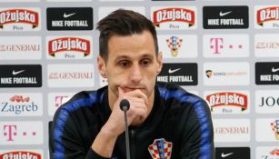 Kalinic en conferencia de prensa con la Selección croata