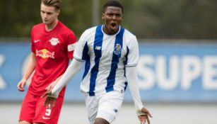 Joao Maleck festeja anotación frente al Porto 