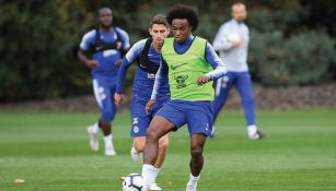 Jugadores del Chelsea en un entrenamiento