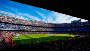 Camp Nou, durante un partido del Barcelona 
