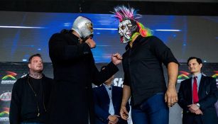 Psycho Clown y el Hijo del Fantasma en el clásico careo