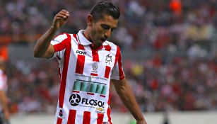 Alberto Medina, durante un partido de jugadores históricos