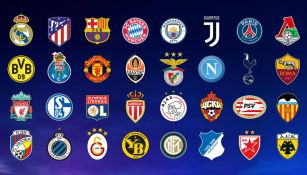 32 equipos de Fase de Grupos de Champions League
