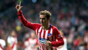 Griezmann festeja un gol con el Atlético de Madrid