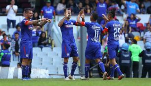 Cruz Azul celebra una anotación frente a Veracruz