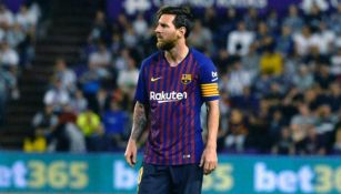 Messi durante el partido contra Valladolid