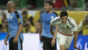 Jiménez, en el juego entre México y Uruguay en la Copa América 2016