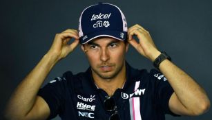 Checo Pérez, en conferencia de prensa en GP de Italia