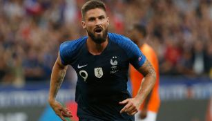 Olivier Giroud festeja gol contra Holanda