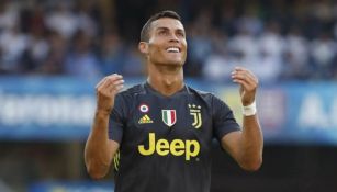 Cristiano Ronaldo en un partido de Juventus