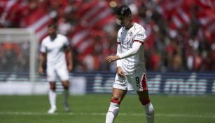 Alan Pulido se lamenta en el partido vs Toluca