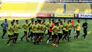 Dorados, durante un entrenamiento en el Banorte