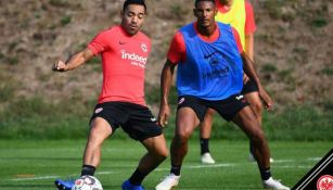 Marco Fabián durante entrenamiento con el Eintracht Frankfurt