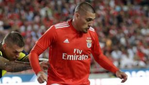 Nico Castillo, en un juego con Benfica