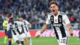 Dybala celebra anotación contra Bolonia