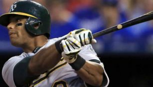  Khris Davis en juego con Okland 