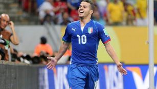 Giovinco celebra un gol con la selección italiana
