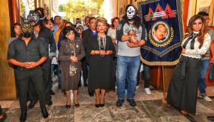 Familia de la AAA, durante la misa de Antonio Peña Herrada