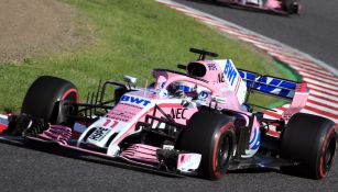 Checo Pérez, durante el GP de Japón 