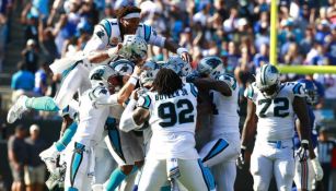 Carolina Panthers celebran triunfo sobre Giants