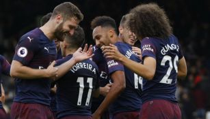 Arsenal celebra triunfo vs Fulham