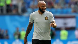 Thierry Henry, durante un entrenamiento con Bélgica