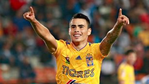 Zelarayán festeja anotación con Tigres 