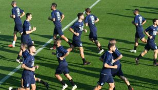 Selección italiana durante un entrenamiento