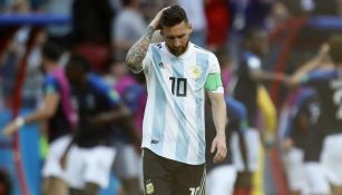 Messi, en lamento durante un juego en Rusia 2018