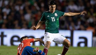 Erick Gutiérrez durante el partido contra Chile