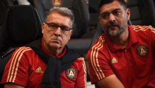 Gerardo Martino durante un evento de la MLS