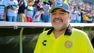 Maradona durante un partido de Dorados