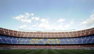 Camp Nou, durante entrenamiento del Barcelona 