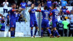 Cruz Azul celebra una anotación frente a Veracruz