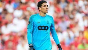 Ochoa, durante partido del Standard de Lieja 