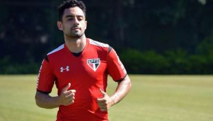 Daniel Correa durante un entrenamiento 