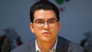 Álvaro Ortiz, durante una conferencia de prensa