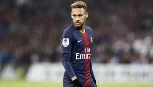 Neymar en en un partido con el PSG 