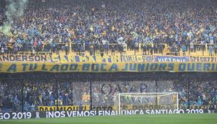 Afición de Boca Juniors en el estadio 