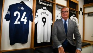 Ranieri en el vestidor del Fulham 