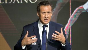 Valdano, durante la Ceremonia de Investidura del Salón de la Fama