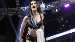 Paige durante una lucha en la WWE