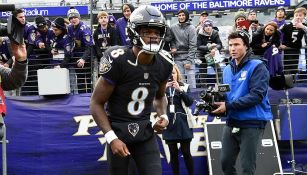 Lamar Jackson, durante el juego entre Baltimore y Bengals