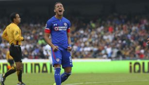 Javier Salas durante un partido del Cruz Azul